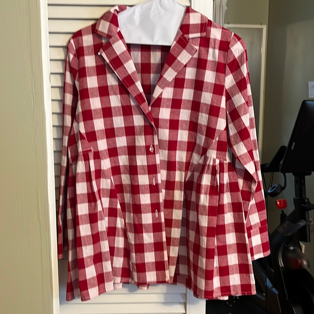 Fun fall peplum shirt